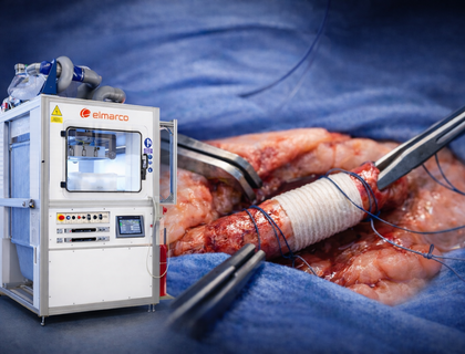 Nanospider™ electrospinning technology used in award-winning biomedical research for biodegradable vascular applications.