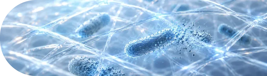 Antibacterial nanofibers targeting microorganisms