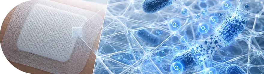 Nanofiber wound dressing with antibacterial properties