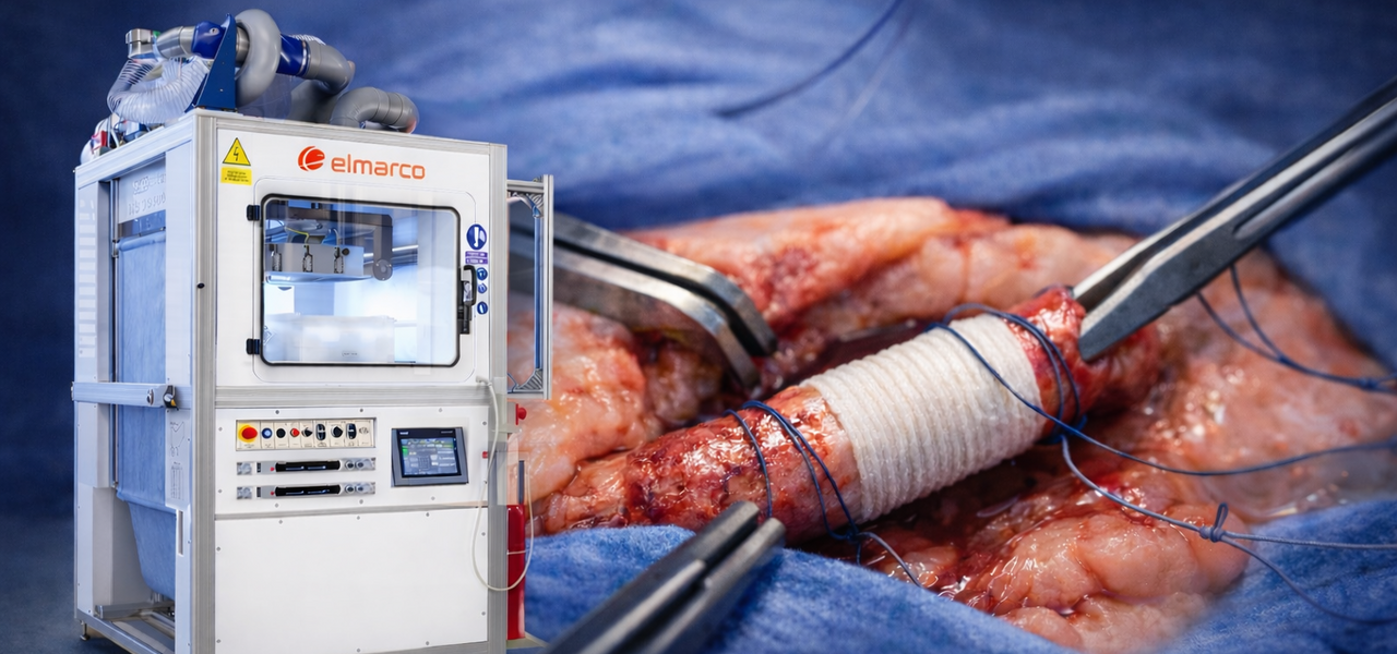 Nanospider™ electrospinning technology used in award-winning biomedical research for biodegradable vascular applications.